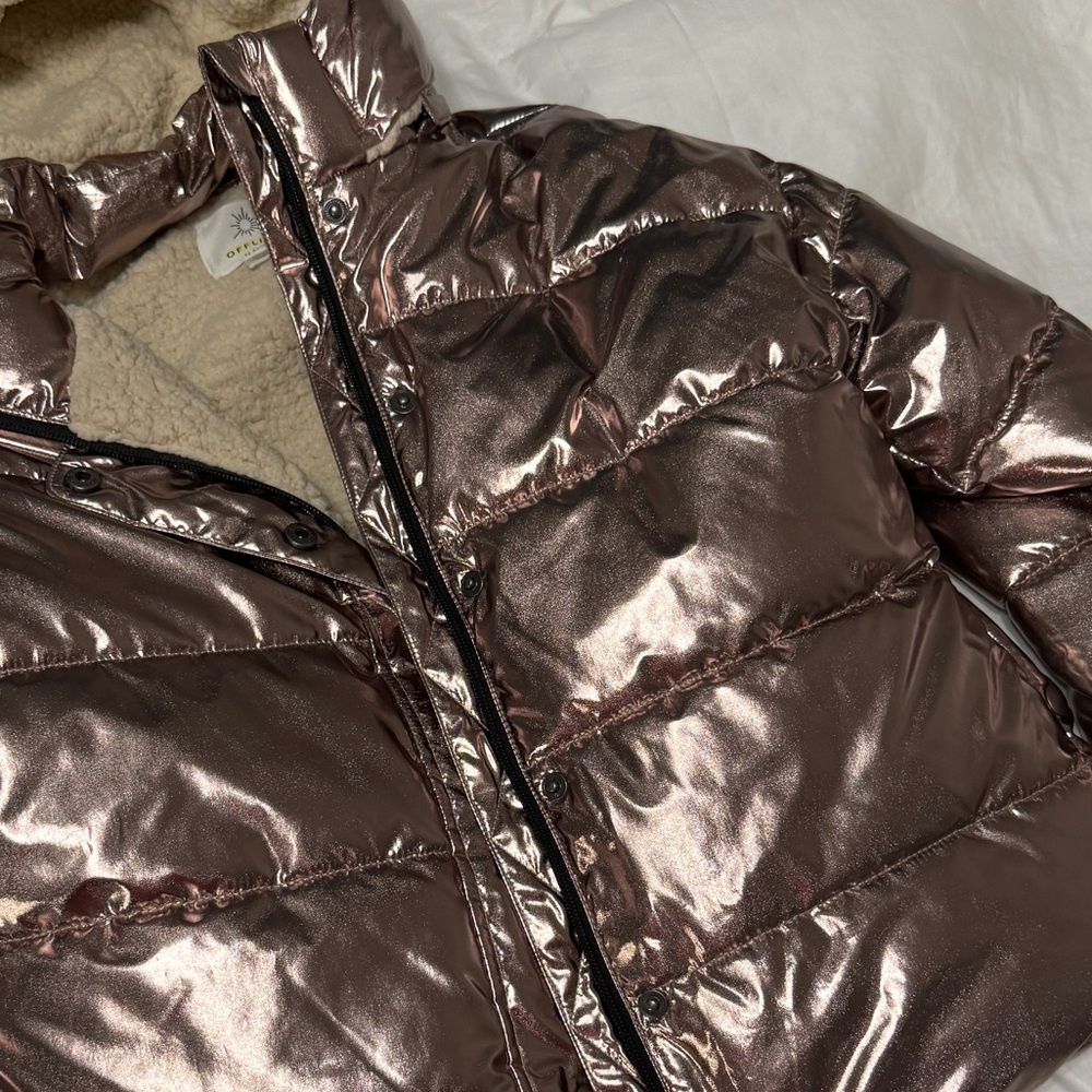 Metallic Puffer Jacket - Picture 3 of 6